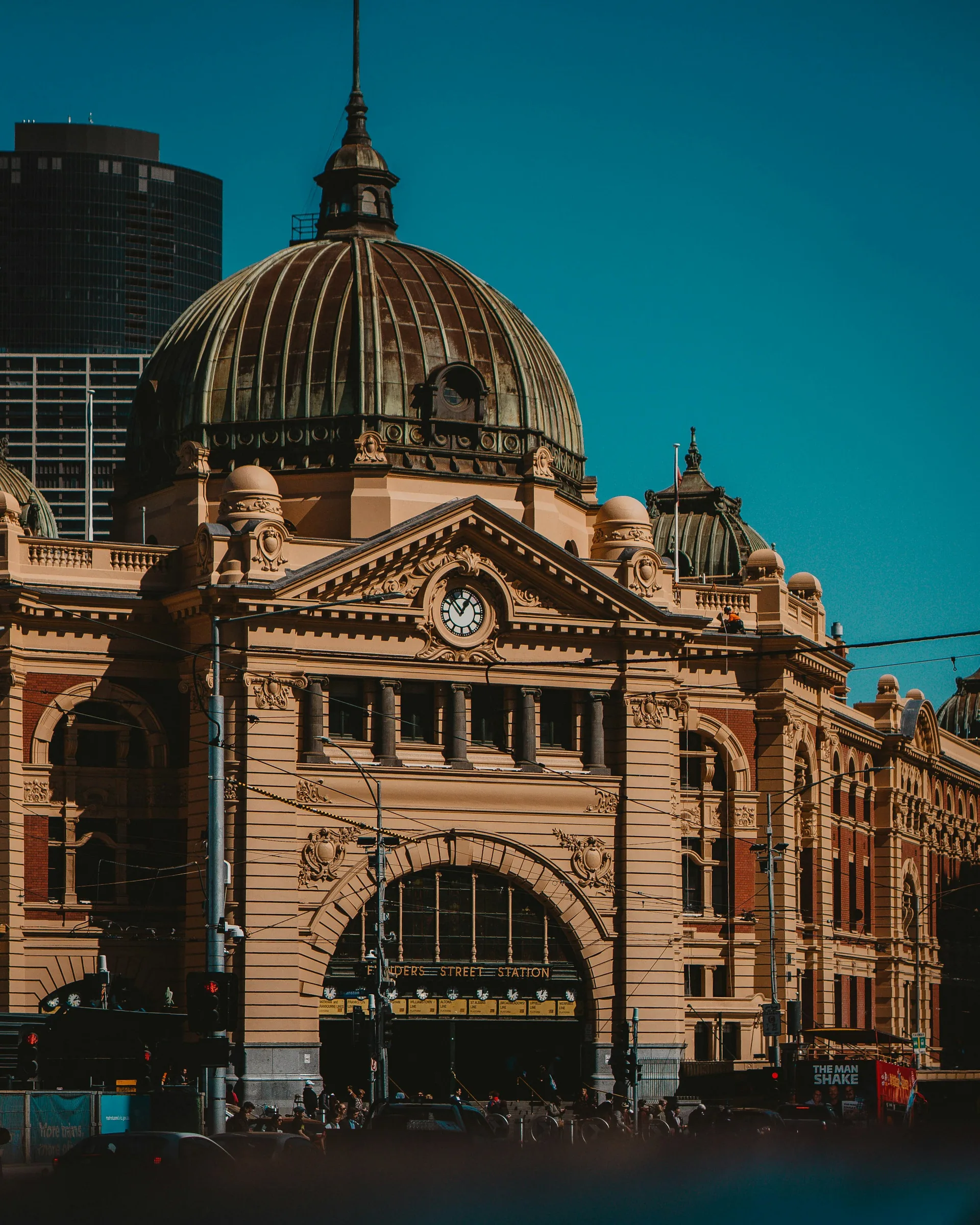 Melbourne heritage architecture at twilight